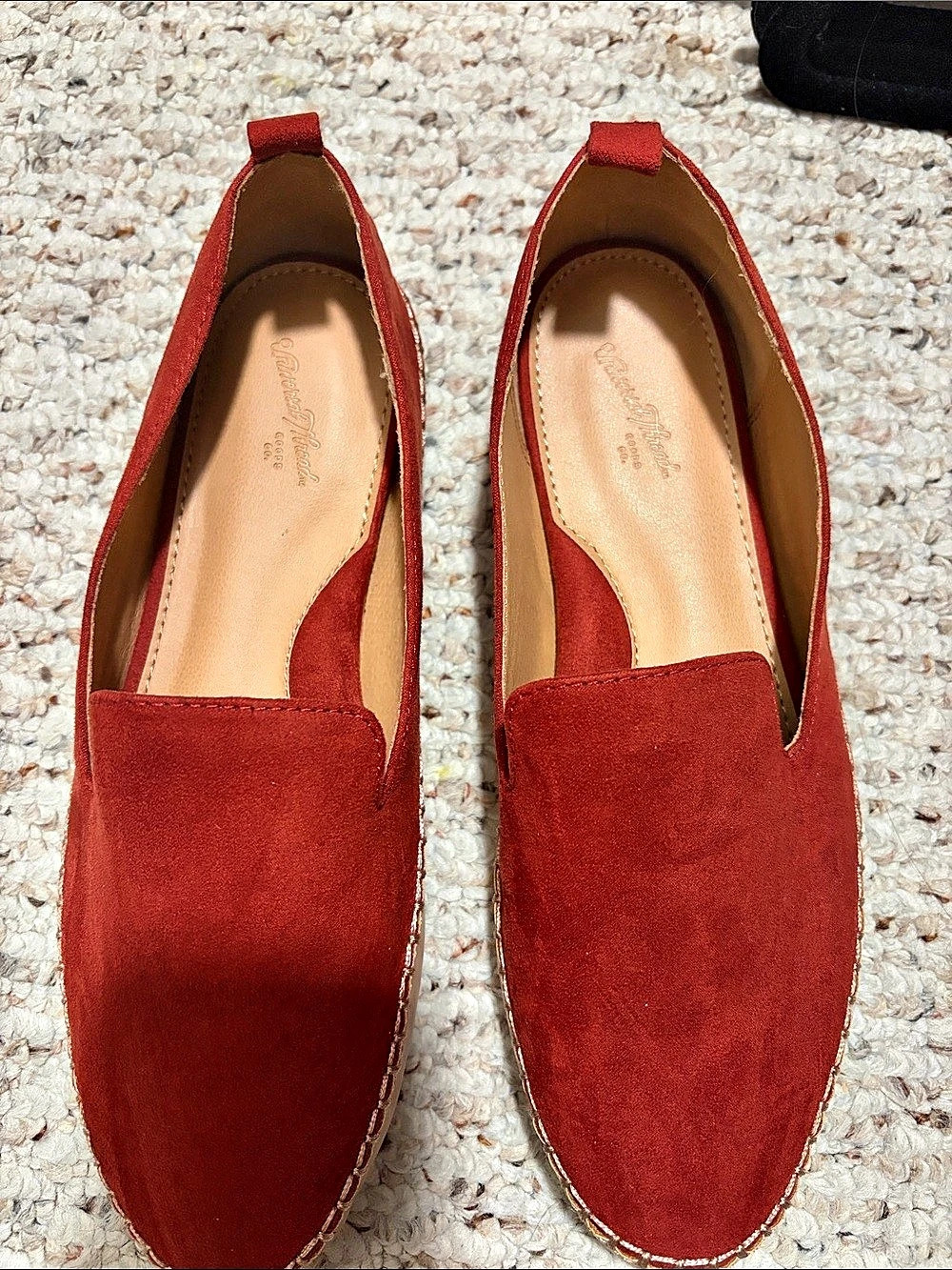 Gentle Souls Red Slip-On Flats Like New